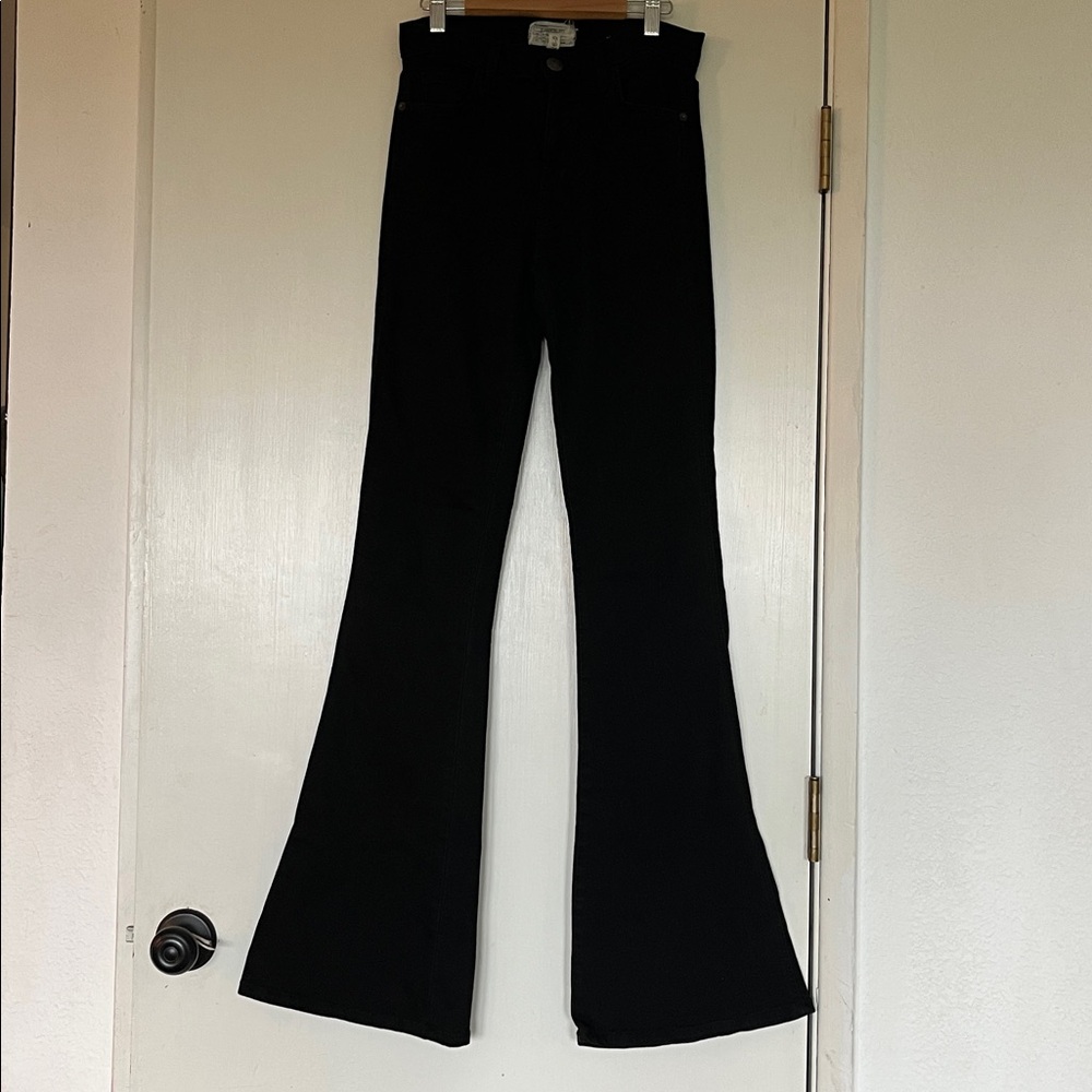Current/Elliott Women's Black Flare Jeans